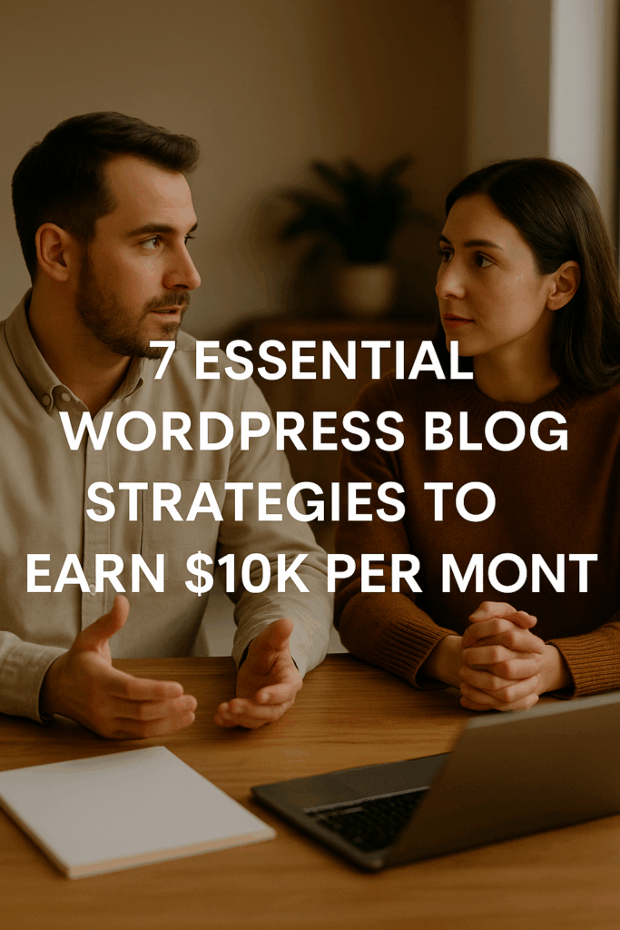 Learn practical WordPress blog strategies to boost traffic, improve SEO, and grow your blog income to $10K/month. Step-by-step guide for 2025 success.