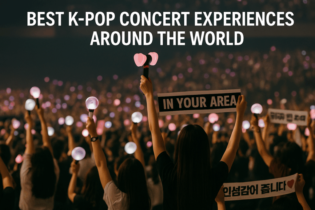 Seoul best K-Pop concert crowd with synchronized lightsticks